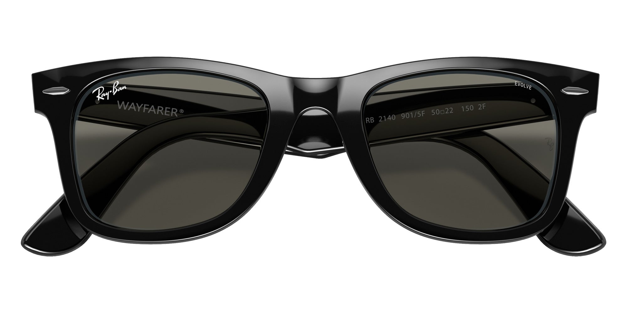 Ray-Ban RB2140 Wayfarer Clear Evolve 901/5F 50 - Black #id:rb21409015f_s:100130
