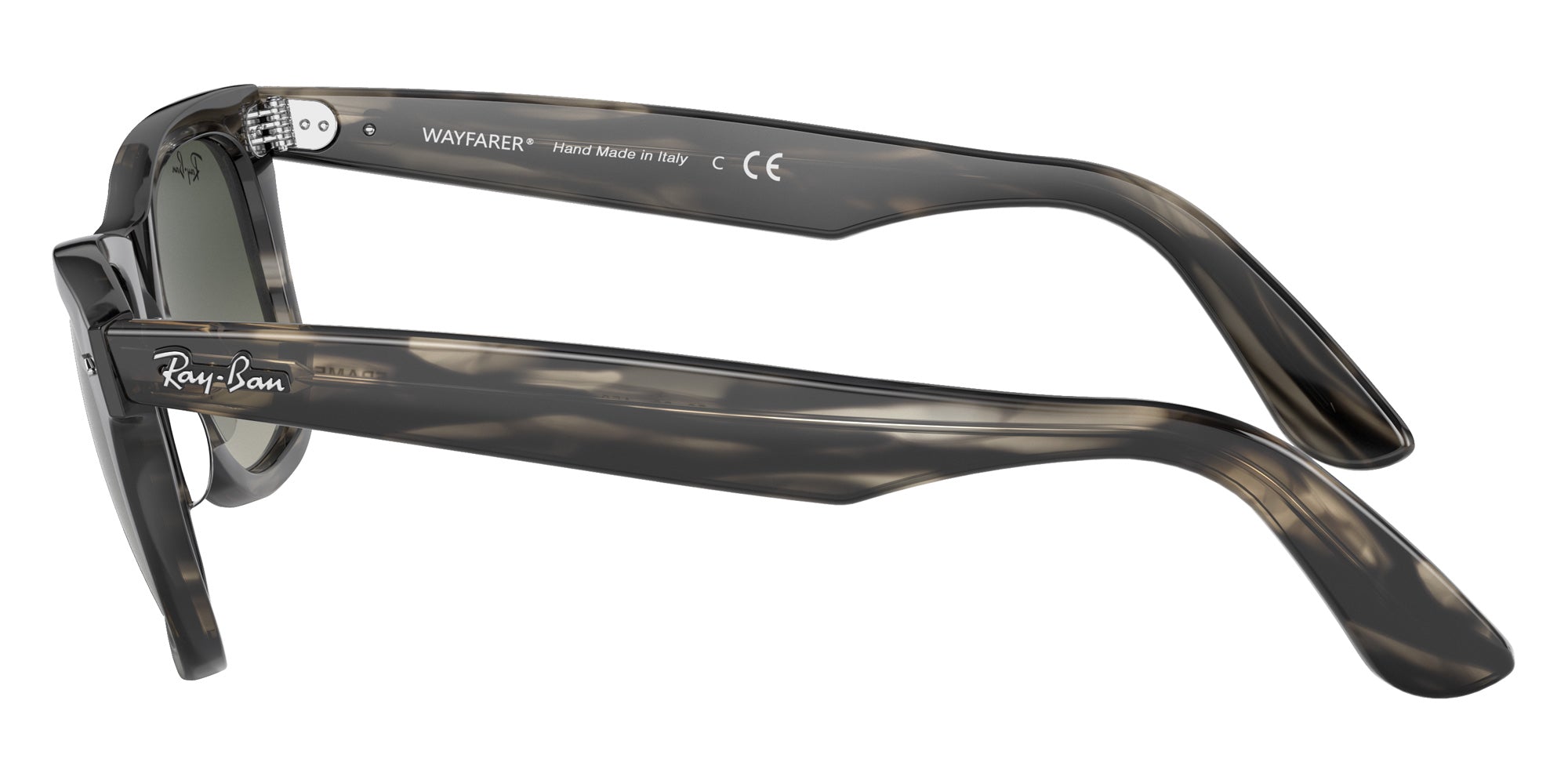 Ray-Ban RB2140F Original Wayfarer Bio-Based 136071 52 - Striped Gray #id:rb2140f136071_s:100110