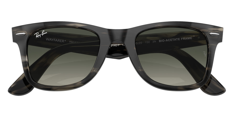Ray-Ban RB2140F Original Wayfarer Bio-Based 136071 52 - Striped Gray #id:rb2140f136071_s:100125