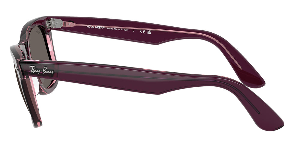 Ray-Ban RB2140F Original Wayfarer Classic 1447B1 52 - Violet on Transparent Pink / Dark Gray #id:rb2140f1447b1_s:106110