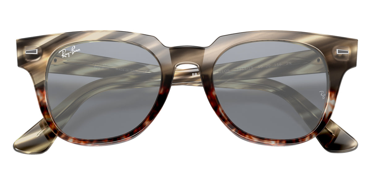Ray-Ban RB2168 Meteor Striped Havana 1254Y5 50 - Striped Gray & Brown / Blue Mirrored Gold #id:rb21681254y5_s:100125