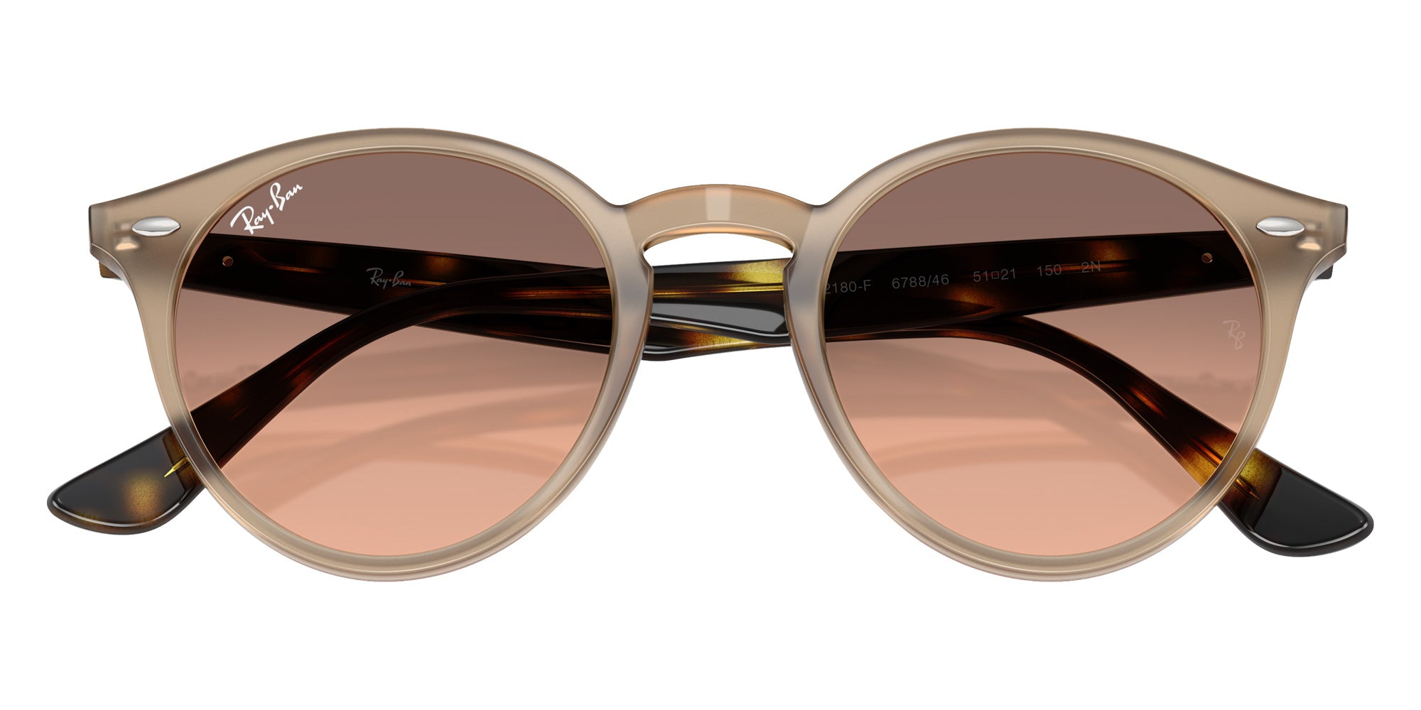 Ray-Ban RB2180F 678846 49 - Turtledove / Pink Gradient Gray #id:rb2180f678846_s:100125