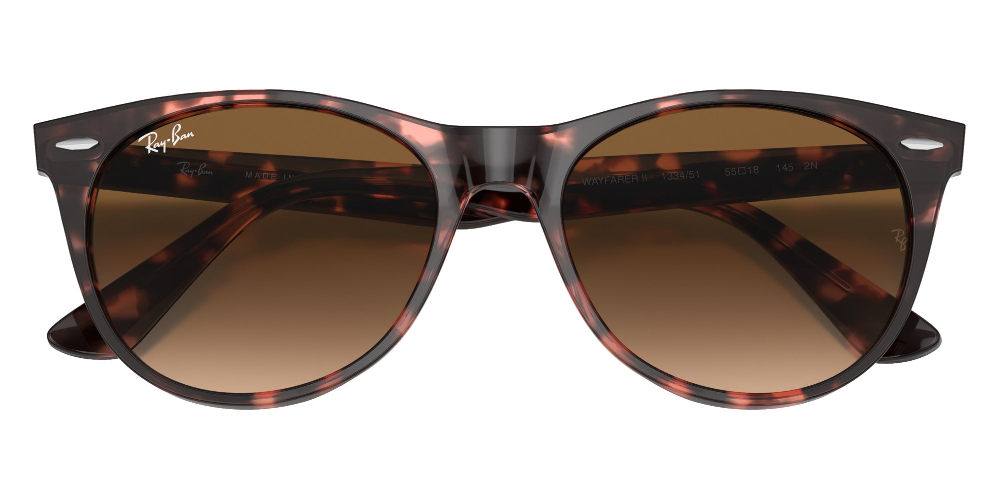 Ray-Ban RB2185 Wayfarer II Fleck 133451 52 - Pink Havana #id:rb2185133451_s:100125