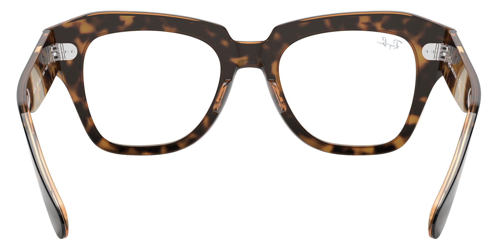 Ray-Ban RB2186 State Street Blue-Violet Light Clear Evolve 1292BL 49 - Havana on Transparent Brown #id:rb21861292bl_s:100115