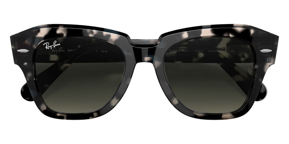 Ray-Ban RB2186 State Street Fleck 133371 52 - Gray Havana / Gray Gradient #id:rb2186133371_s:104125