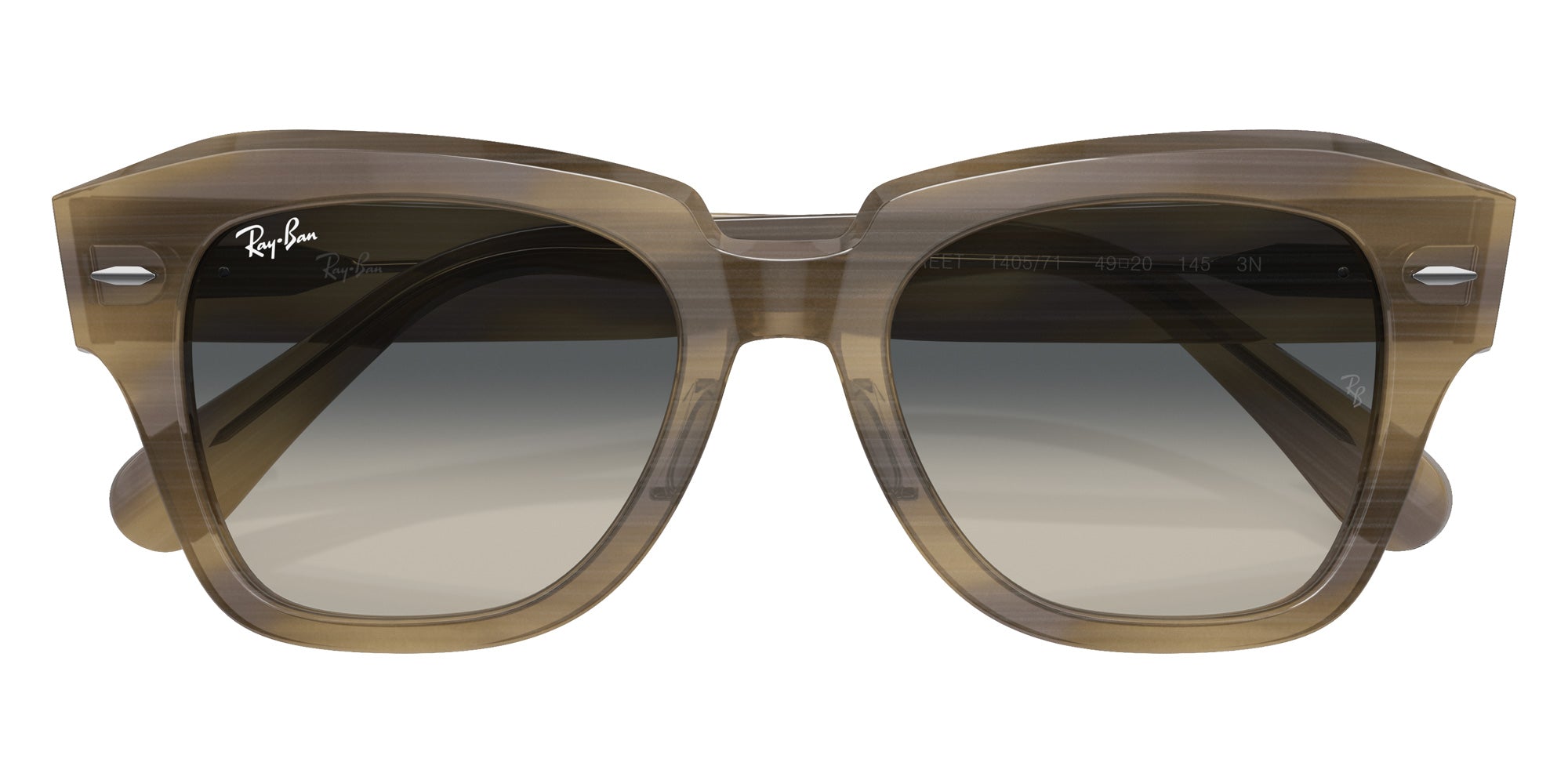 Ray-Ban RB2186 State Street 140571 49 - Striped Green / Gray #id:rb2186140571_s:102125