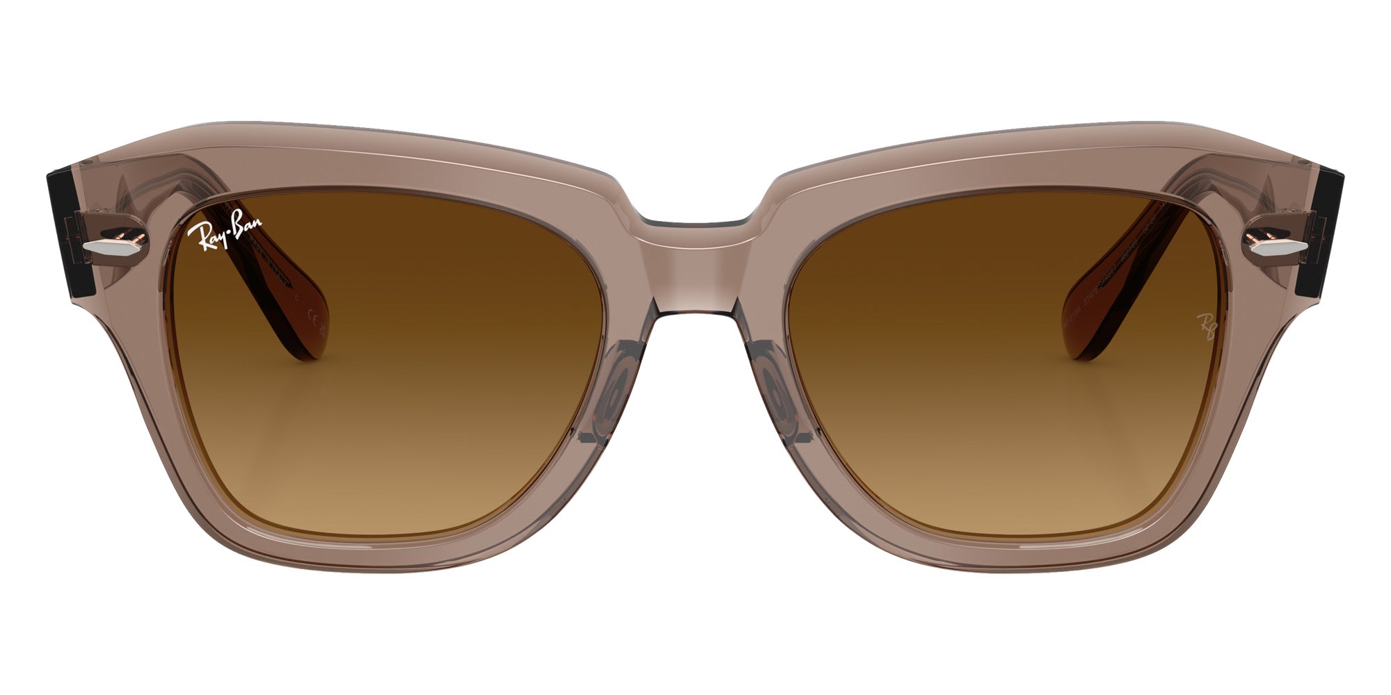 Ray-Ban RB2186 State Street 682785 49 - Transparent Light Brown / Gradient Brown #id:rb2186682785_s:104100