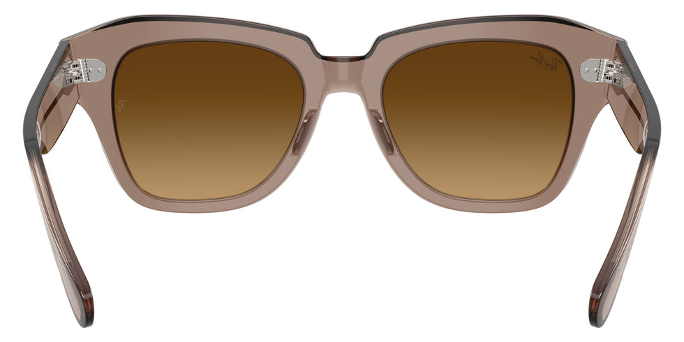 Ray-Ban RB2186 State Street 682785 49 - Transparent Light Brown / Gradient Brown #id:rb2186682785_s:104115