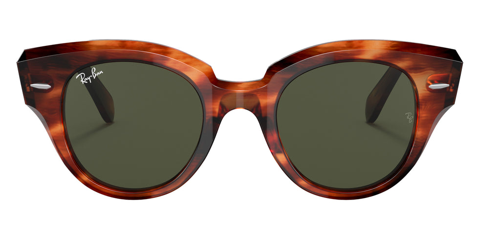 Ray-Ban RB2192 Roundabout 954/31 47 - Striped Havana / Green #id:rb219295431_s:102100