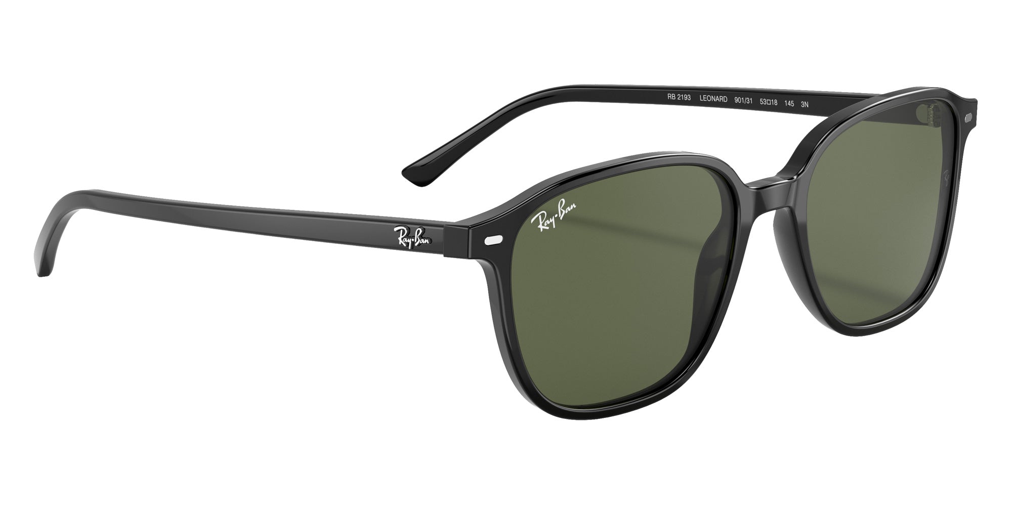Ray-Ban RB2193 Leonard 901/31 51 - Black / G-15 Green #id:rb219390131_s:108120