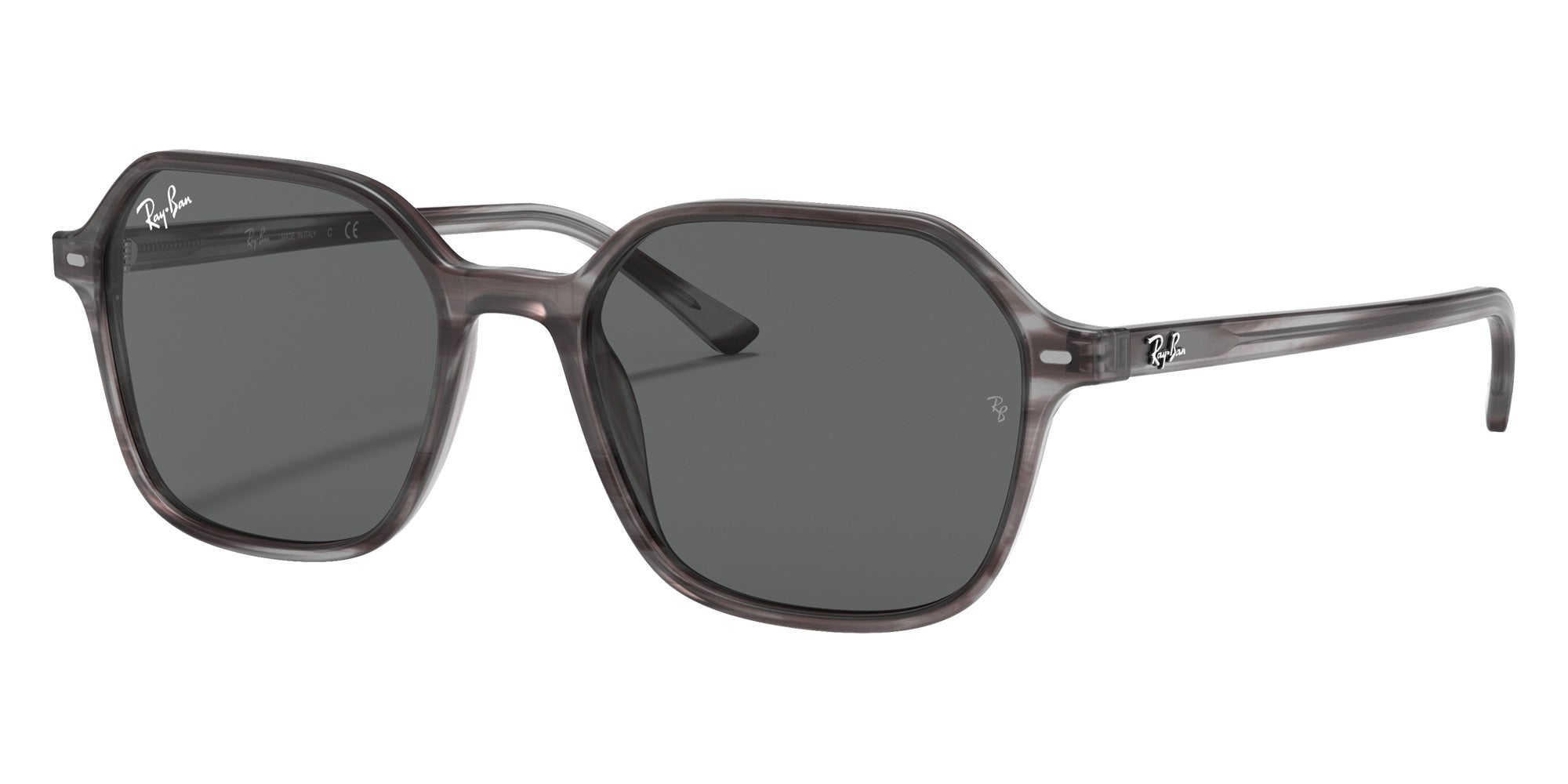 Ray-Ban RB2194 John 1314B1 53 - Striped Gray / Dark Gray #id:rb21941314b1_s:100105