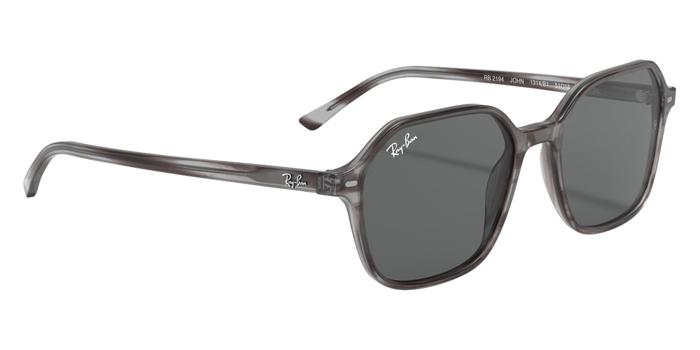 Ray-Ban RB2194 John 1314B1 53 - Striped Gray / Dark Gray #id:rb21941314b1_s:100120