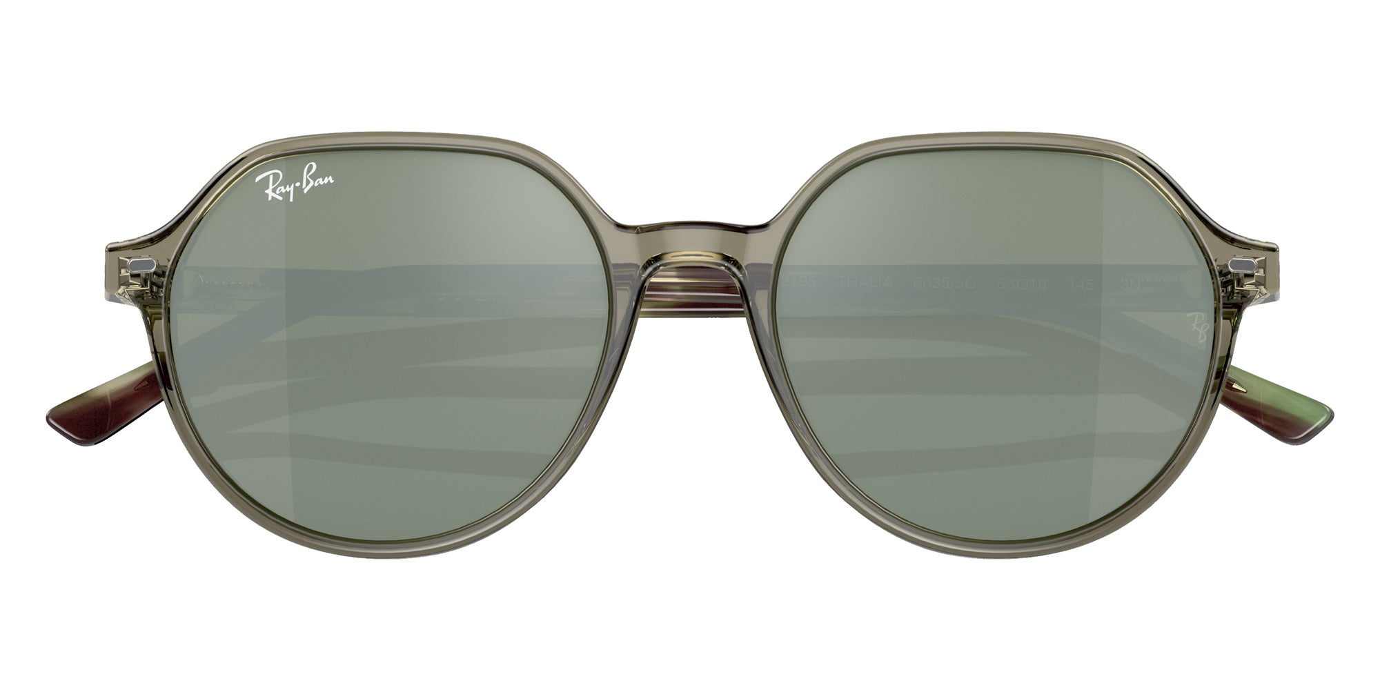 Ray-Ban RB2195 Thalia 66355C 53 - Transparent Green #id:rb219566355c_s:100120