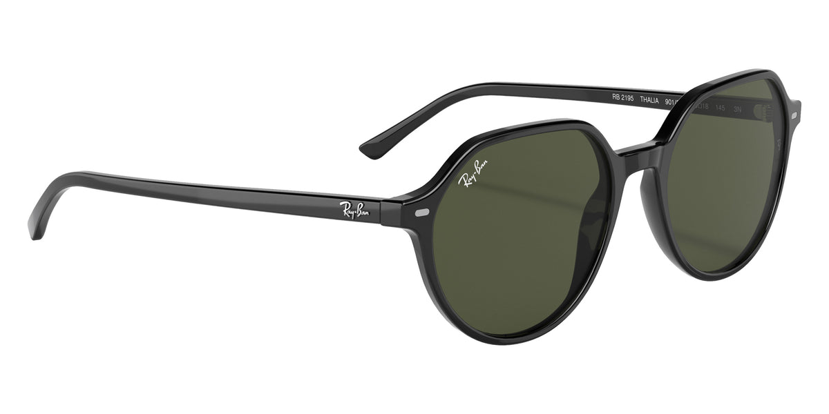 Ray-Ban RB2195 Thalia 901/31 55 - Black / Green #id:rb219590131_s:104120