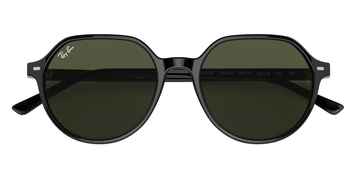 Ray-Ban RB2195 Thalia 901/31 55 - Black / Green #id:rb219590131_s:104125