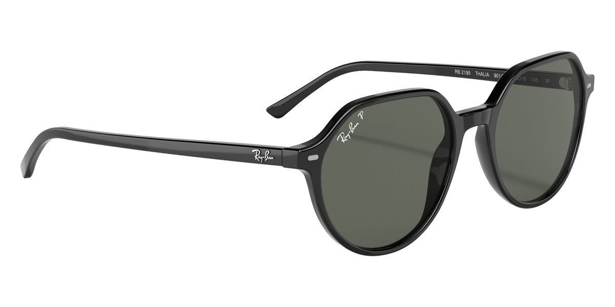 Ray-Ban RB2195 Thalia 901/58 55 - Black / G-15 Green Polarized #id:rb219590158_s:106120