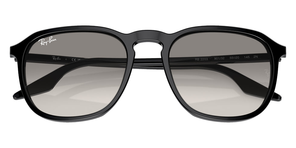Ray-Ban RB2203 901/32 55 - Black / Light Gray #id:rb220390132_s:104125