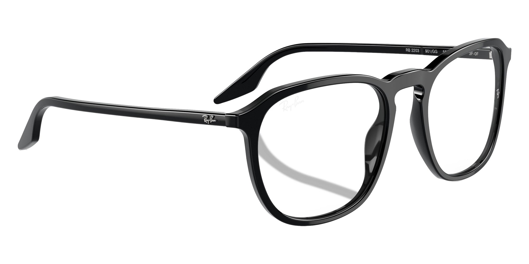 Ray-Ban RB2203 901/GG 55 - Black / Clear/Blue Photochromic #id:rb2203901gg_s:100130