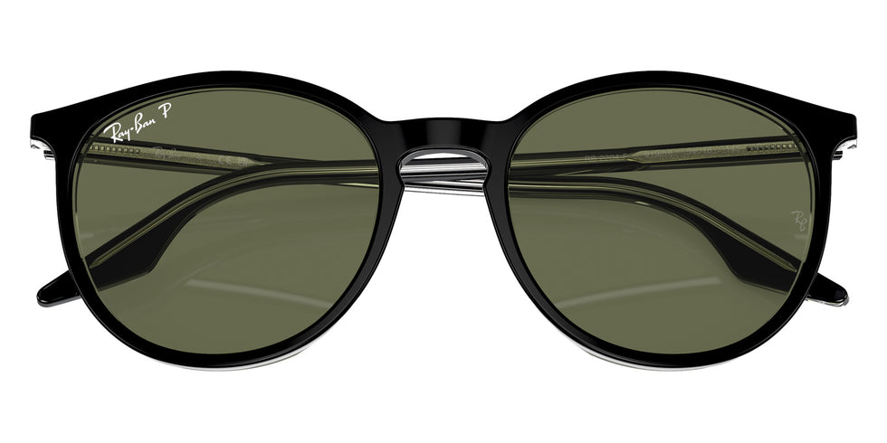 Ray-Ban RB2204F 919/58 54 - Black On Transparent / Green Polarized #id:rb2204f91958_s:100125