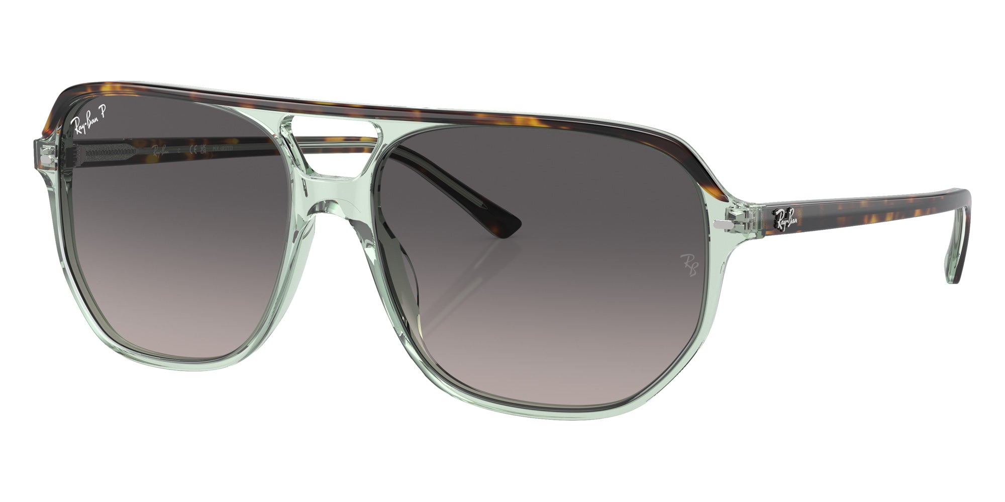 Ray-Ban RB2205 Bill One 1376M3 57 - Havana on Transparent Green / Gray Polarized #id:rb22051376m3_s:100105