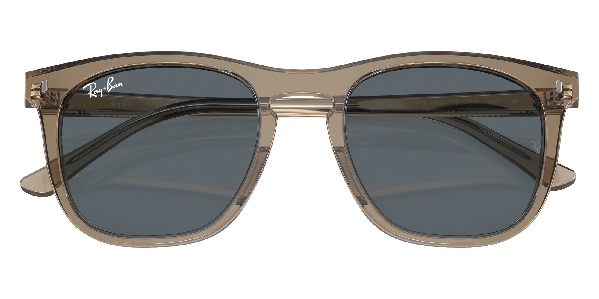 Ray-Ban RB2210 6765R5 53 - Transparent Brown / Blue #id:rb22106765r5_s:100125