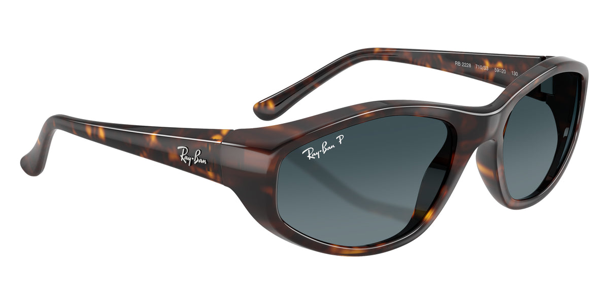 Ray-Ban RB2228 710/S3 59 - Havana / Polarized Light Blue Gradient #id:rb2228710s3_s:106120