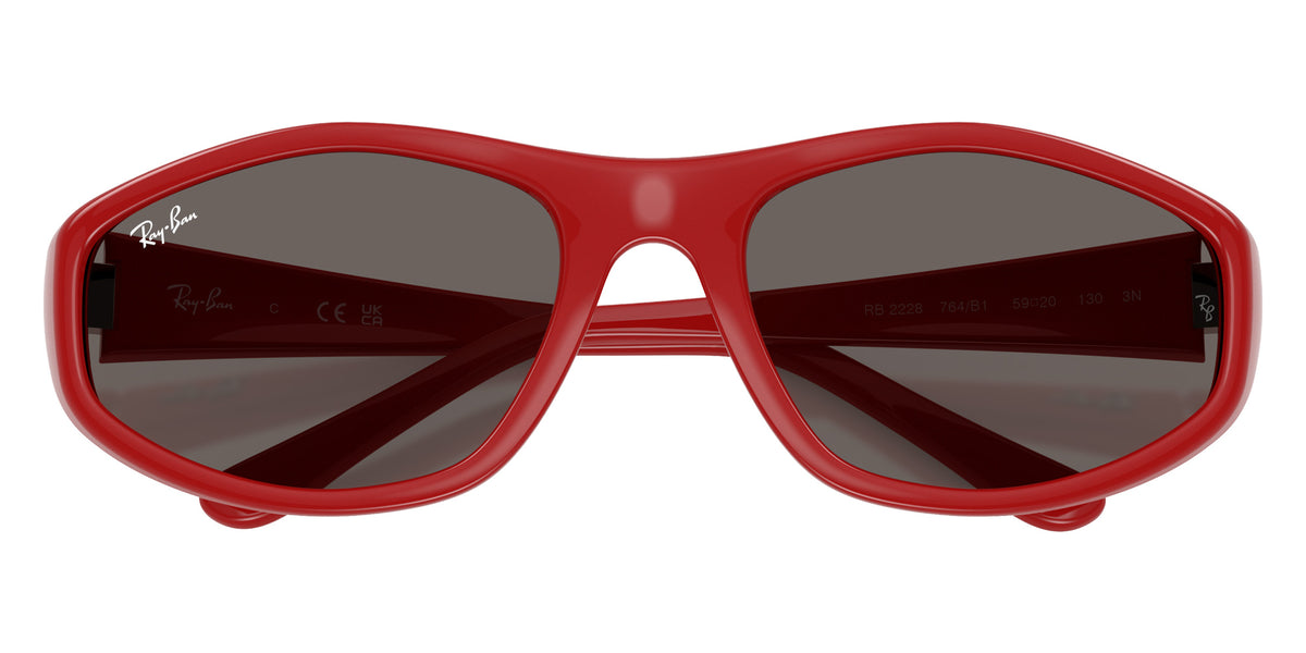 Ray-Ban RB2228 764/B1 59 - Red / Dark Gray #id:rb2228764b1_s:108125