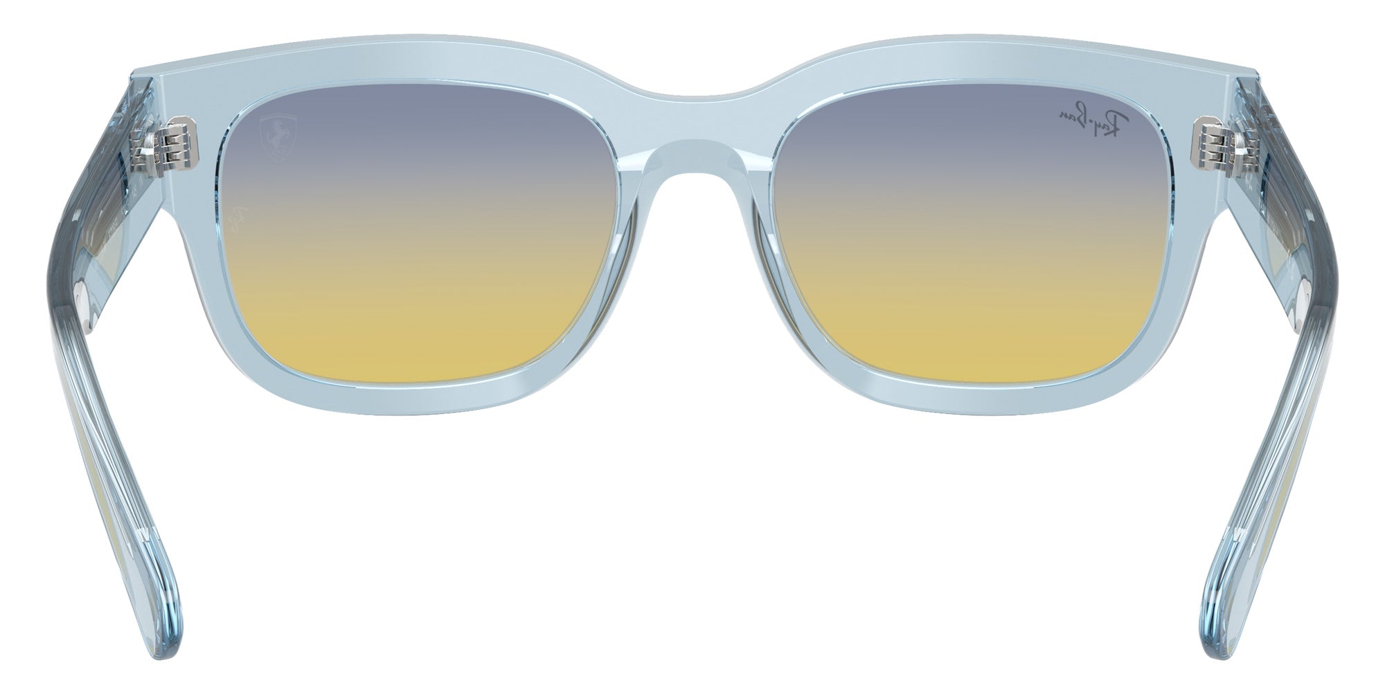 Ray-Ban RB2228M Scuderia Ferrari Collection F708EI 53 - Transparent Light Blue / Gradient Yellow/Blue #id:rb2228mf708ei_s:100115