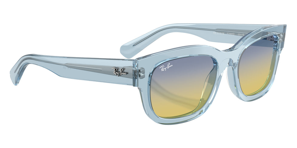Ray-Ban RB2228M Scuderia Ferrari Collection F708EI 53 - Transparent Light Blue / Gradient Yellow/Blue #id:rb2228mf708ei_s:100120