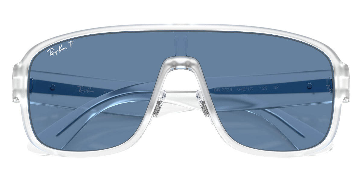Ray-Ban RB2229 646/1C 129 - Transparent / Blue Urban Storm Polarized S #id:rb22296461c_s:100125