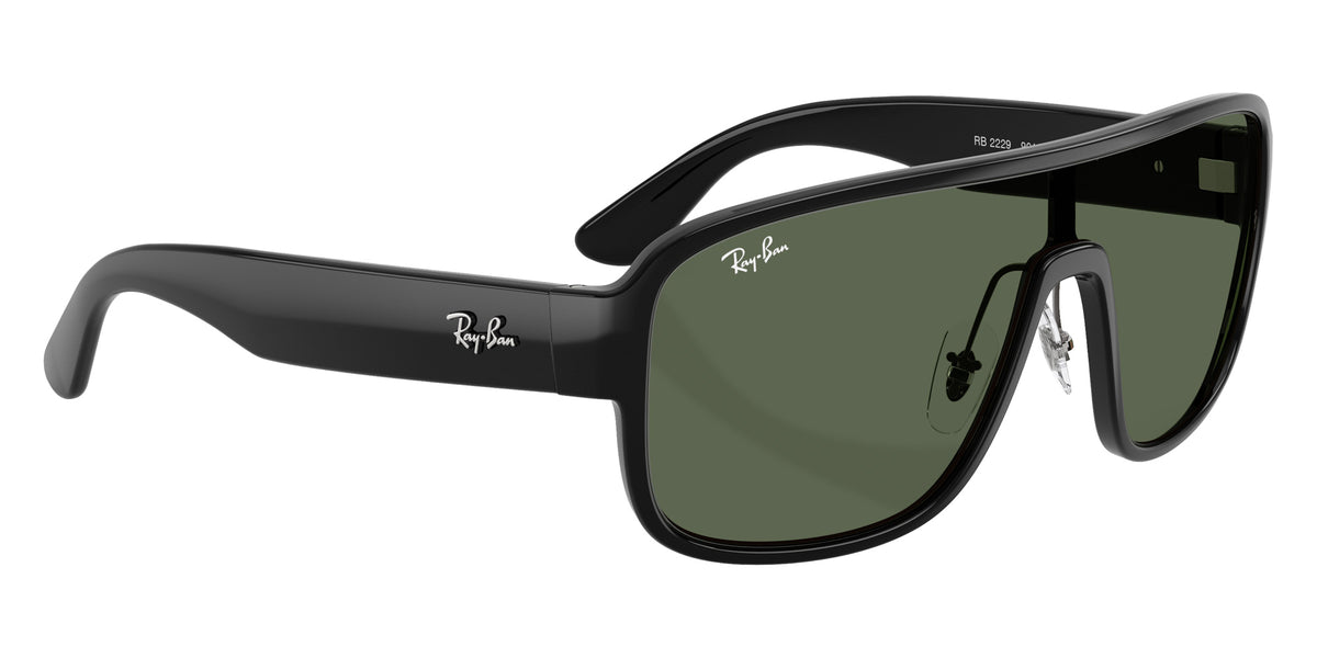Ray-Ban RB2229 901/71 129 - Black / Dark Green #id:rb222990171_s:106120