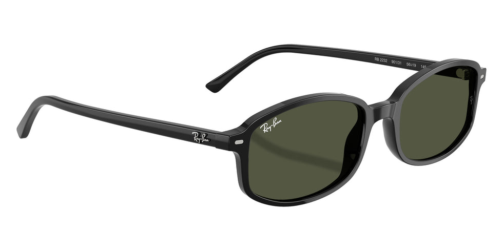 Ray-Ban RB2232 Sam 901/31 56 - Black / Green #id:rb223290131_s:100120