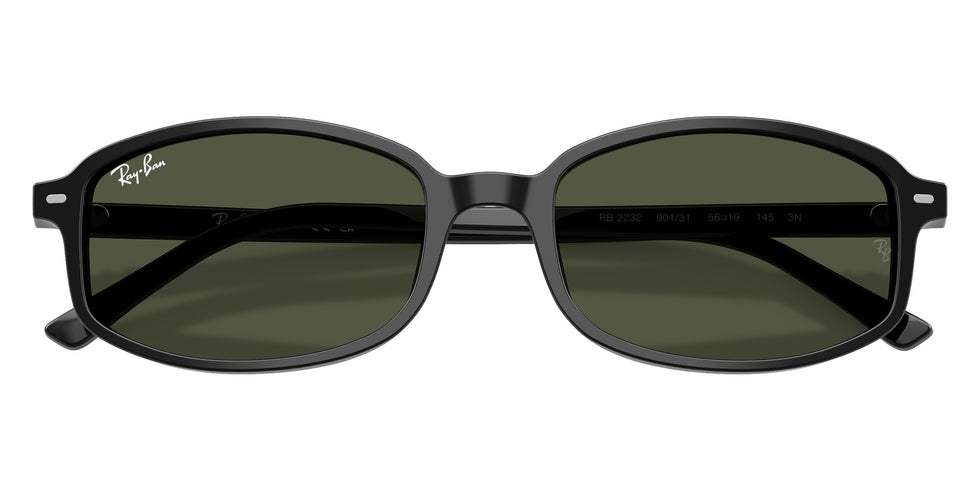 Ray-Ban RB2232 Sam 901/31 56 - Black / Green #id:rb223290131_s:100125