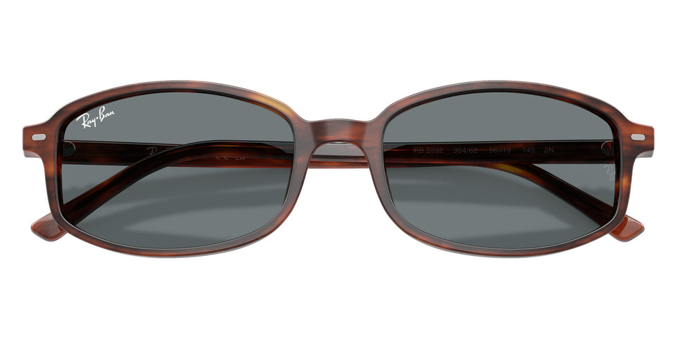 Ray-Ban RB2232 Sam 954/62 56 - Striped Havana / Blue #id:rb223295462_s:102125