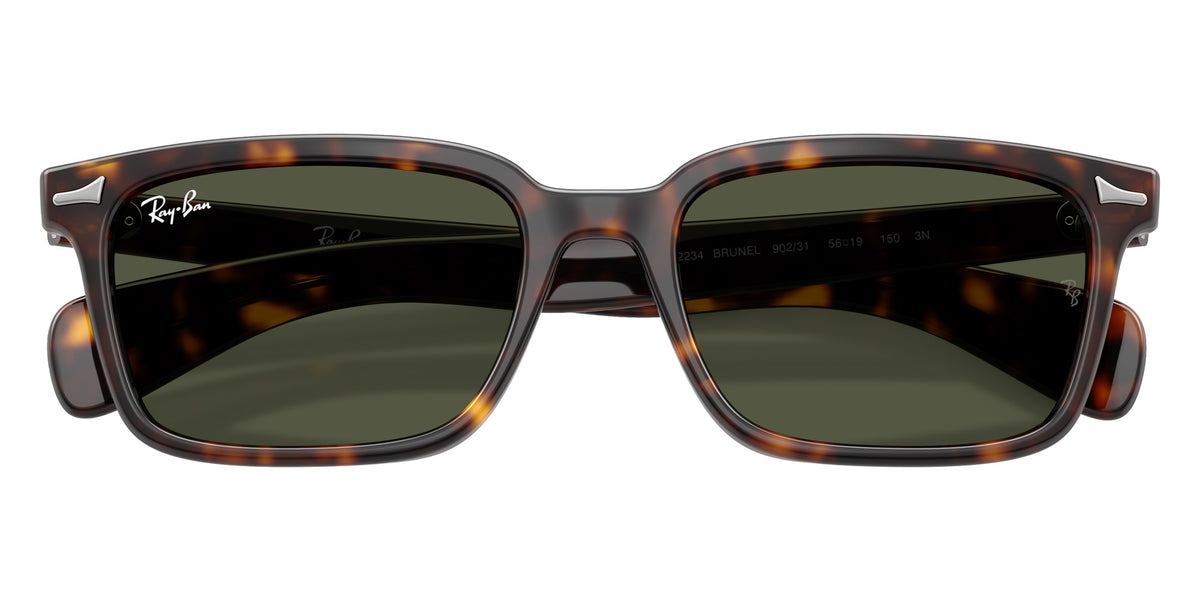 Ray-Ban RB2234 Brunel 902/31 53 - Havana / Dark Green #id:rb223490231_s:112125