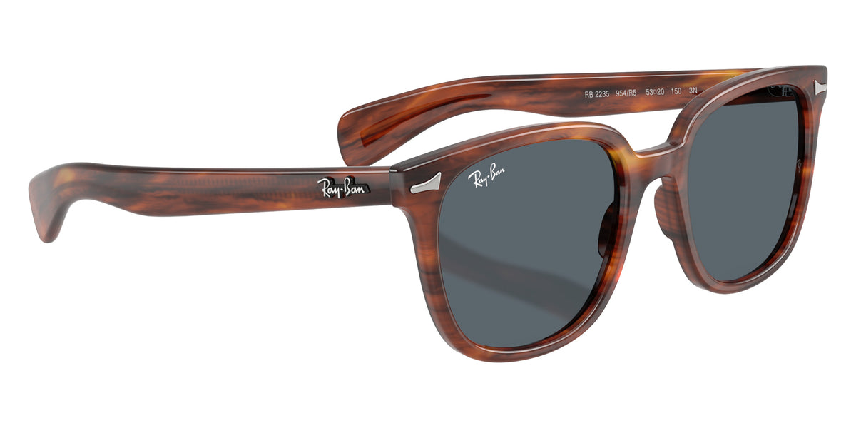 Ray-Ban RB2235 Brunel II 954/R5 53 - Striped Havana / Blue #id:rb2235954r5_s:110120