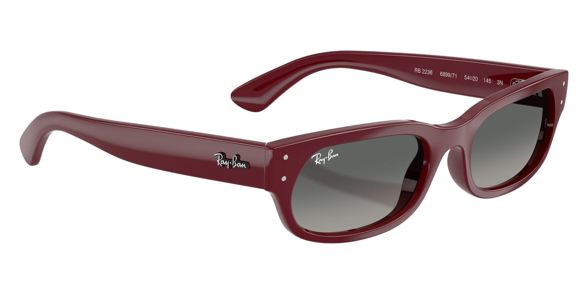 Ray-Ban RB2236 689971 54 - Bordeaux / Light Gray Gradient Dark Gray #id:rb2236689971_s:100120