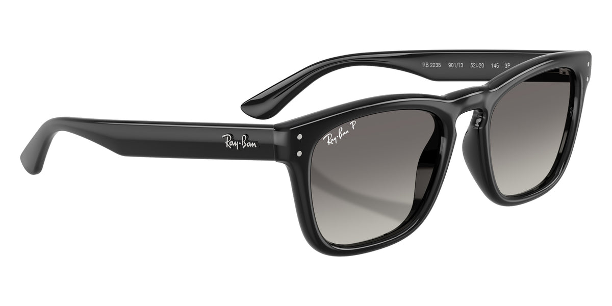 Ray-Ban RB2238 901/T3 52 - Black / Polarized Light Gray Gradient Gray #id:rb2238901t3_s:110120