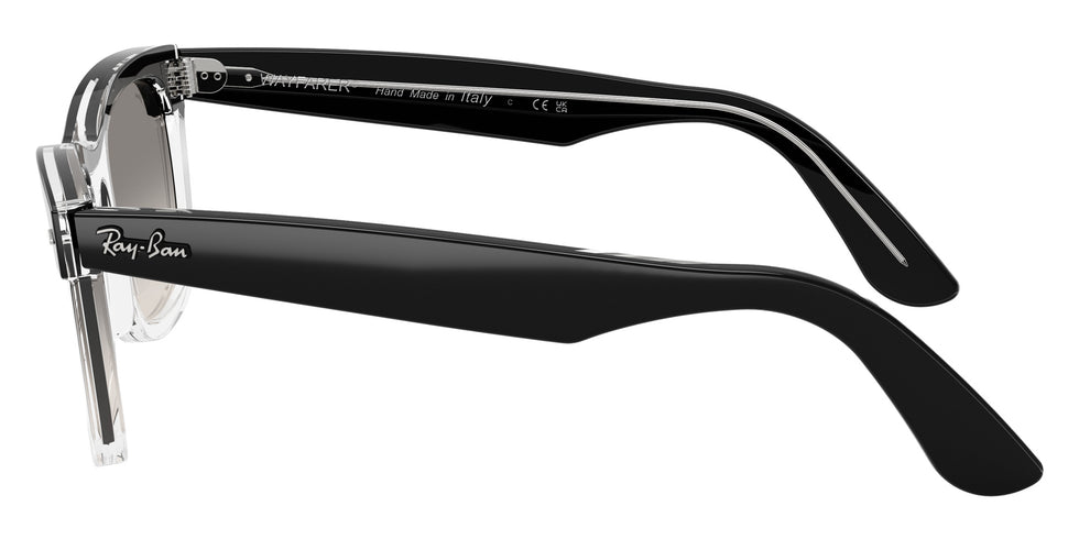Ray-Ban RB2240 Wayfarer Street Neat 129432 50 - Black on Transparent / Clear Gradient Gray #id:rb2240129432_s:100110
