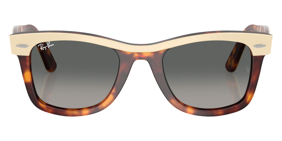 Ray-Ban RB2240 Wayfarer Street Neat 144371 50 - Beige on Havana / Gradient Gray #id:rb2240144371_s:102100