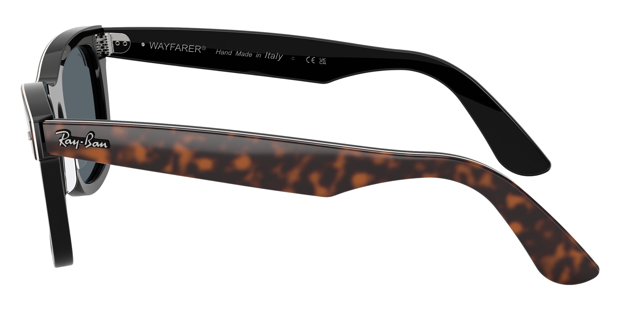 Ray-Ban RB2240F Wayfarer Street Neat 1441R5 52 - Havana on Black / Blue #id:rb2240f1441r5_s:102110