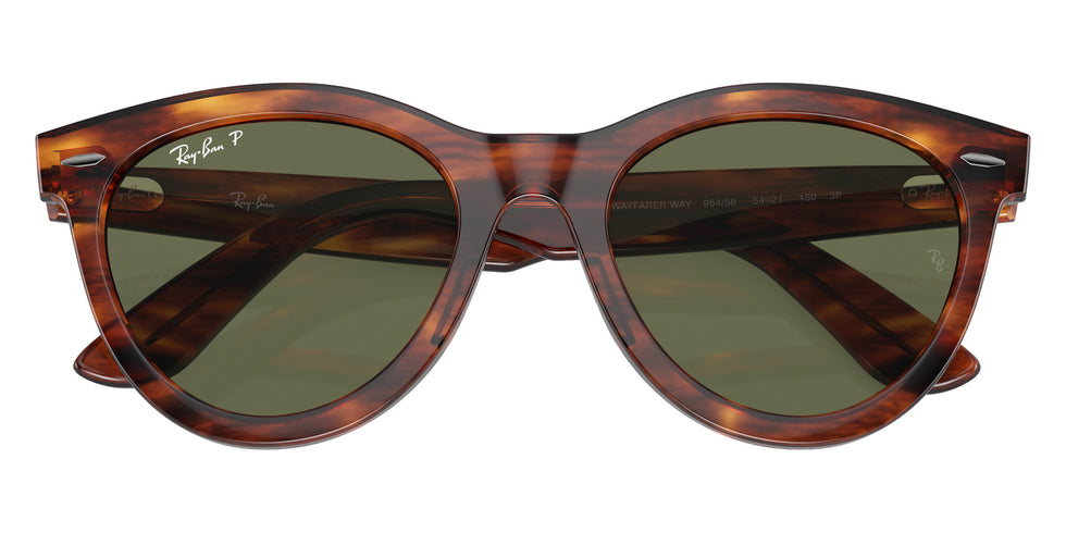 Ray-Ban RB2241 Wayfarer Way 954/58 51 - Striped Havana / Green Polarized #id:rb224195458_s:100125