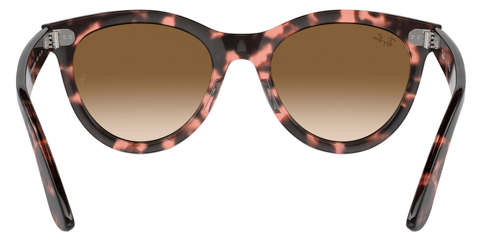 Ray-Ban RB2241F Wayfarer Way 133451 54 - Pink Havana / Clear and Brown #id:rb2241f133451_s:102115