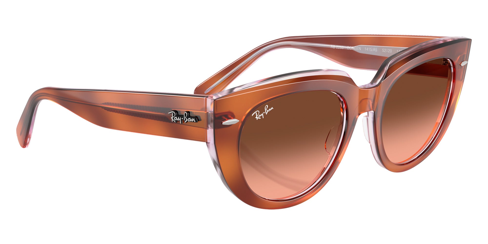 Ray-Ban RB2286 Doreen 1415A5 49 - Red Havana on Transparent Multicolor #id:rb22861415a5_s:100120