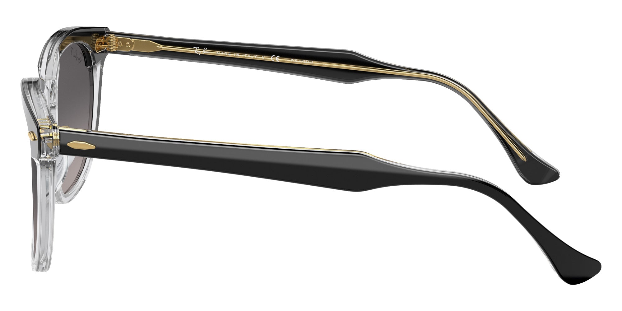 Ray-Ban RB2298 Hawkeye 1294M3 52 - Black on Transparent / Gray Polarized #id:rb22981294m3_s:100110