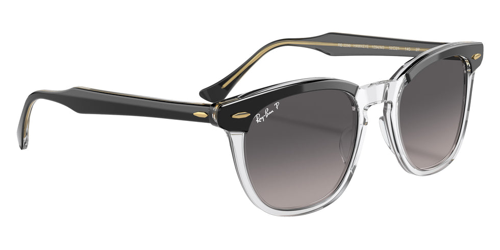 Ray-Ban RB2298 Hawkeye 1294M3 52 - Black on Transparent / Gray Polarized #id:rb22981294m3_s:100120