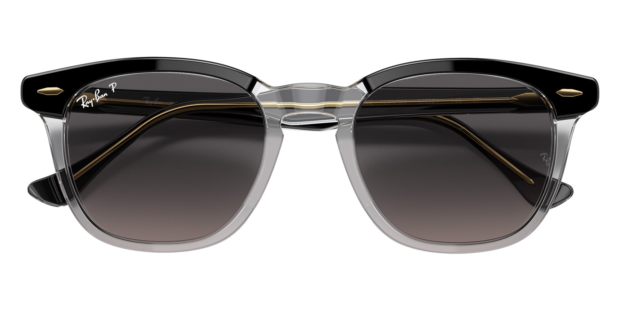 Ray-Ban RB2298 Hawkeye 1294M3 52 - Black on Transparent / Gray Polarized #id:rb22981294m3_s:100125