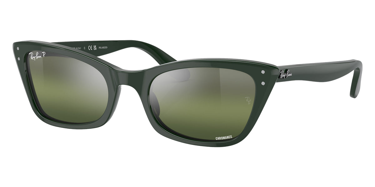 Ray-Ban RB2299 Lady Burbank 6659G4 55 - Green / Silver/Green Polarized+ Mirrored #id:rb22996659g4_s:100105