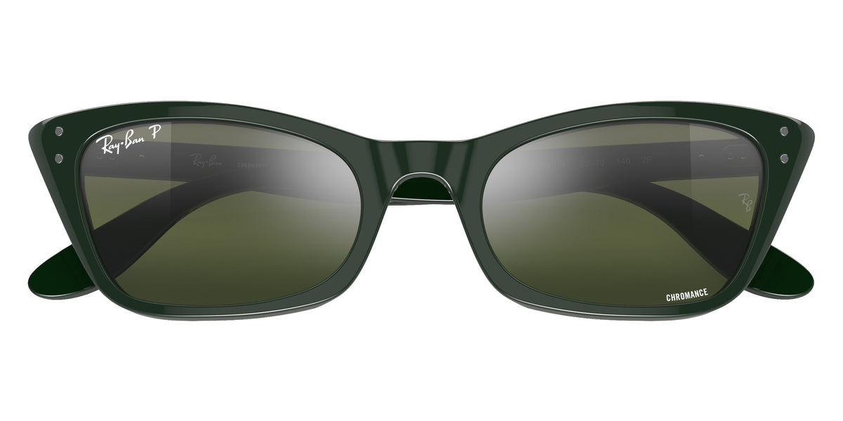 Ray-Ban RB2299 Lady Burbank 6659G4 55 - Green / Silver/Green Polarized+ Mirrored #id:rb22996659g4_s:100125