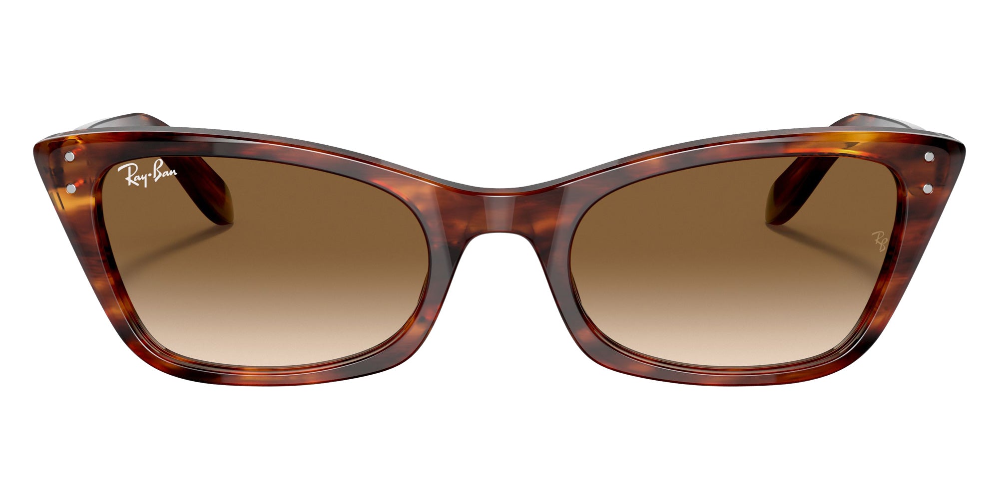Ray-Ban RB2299 Lady Burbank 954/51 55 - Striped Havana / Clear/Brown #id:rb229995451_s:102100